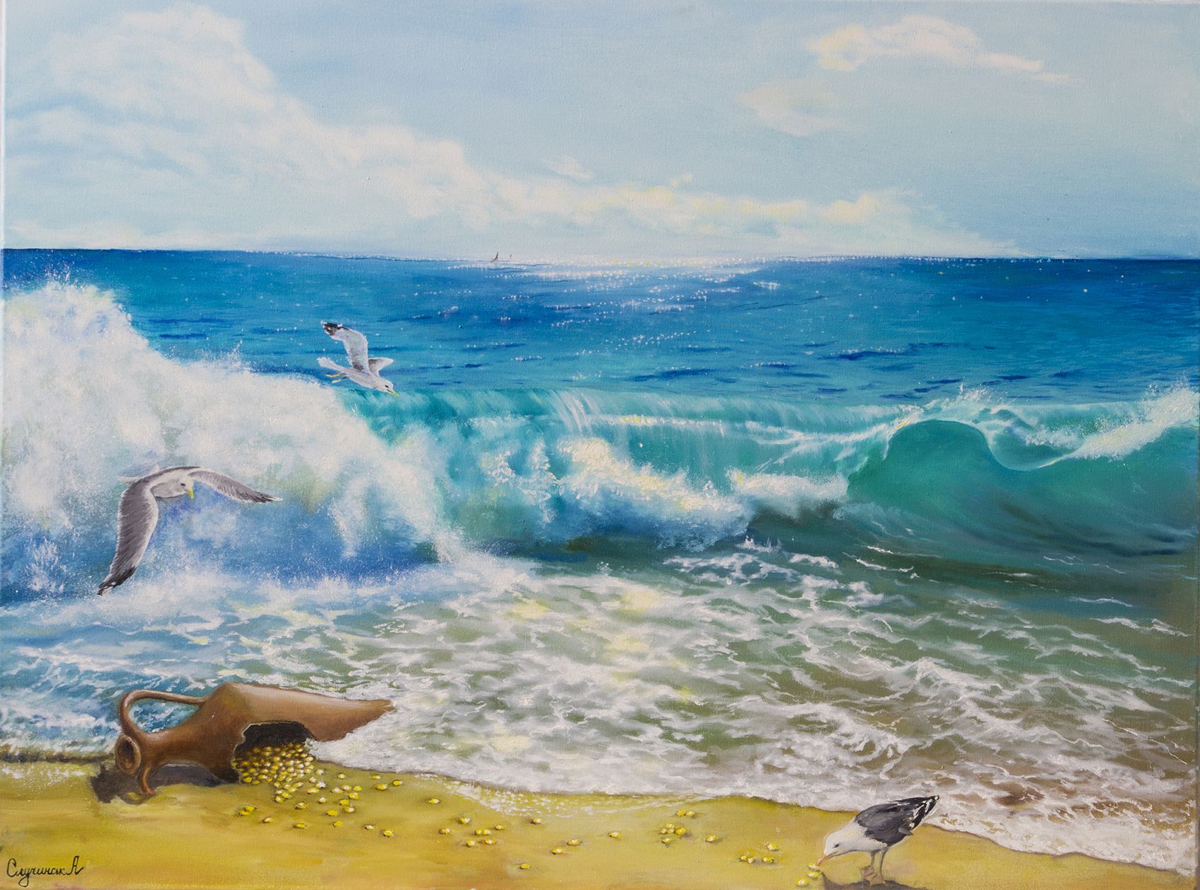 Painting Sweet sea surf