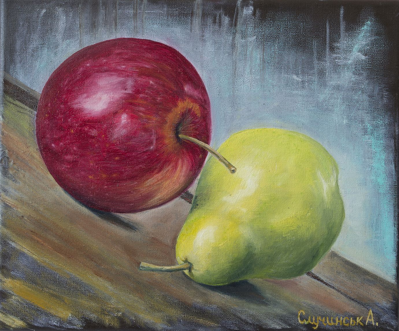 Painting Apple and pear